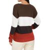 imageII ININ Womens Fall Sweater 2024 Long Sleeve Tops Fashion Outfits Trendy Casual V Neck Oversized Pullover SweatersWhitecoffee