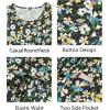imageII ININ Womens Summer Casual Dress Sleeveless Midi Tank Dress Drawstring Button Down Sundress with PocketsFloral03