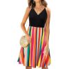 imageII ININ Womens Summer Dresses Casual Beach Boho Vacation Outfits Spaghetti Strap FloralSolid Sundress with PocketsCfloral 27
