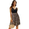 imageII ININ Womens Summer Dresses Casual Beach Boho Vacation Outfits Spaghetti Strap FloralSolid Sundress with PocketsCfloral 30