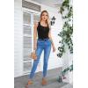 imageVICHYIE Summer Womens Sleeveless Tank Tops Cami Top Shirt Ribbed Classic Button Racerback BlouseB 1black