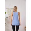 imageVICHYIE Tank Tops for Women Summer Sleeveless Shirts V Neck Ribbed Slim Fitted Tops Cami BlousesA Blue3