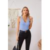 imageVICHYIE Tank Tops for Women Summer Sleeveless Shirts V Neck Ribbed Slim Fitted Tops Cami BlousesA Blue3