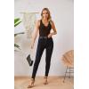imageVICHYIE Tank Tops for Women Summer Sleeveless Shirts V Neck Ribbed Slim Fitted Tops Cami BlousesA Coffee
