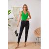 imageVICHYIE Tank Tops for Women Summer Sleeveless Shirts V Neck Ribbed Slim Fitted Tops Cami BlousesA Green2