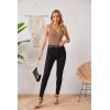 imageVICHYIE Tank Tops for Women Summer Sleeveless Shirts V Neck Ribbed Slim Fitted Tops Cami BlousesA Khakinot Coffee