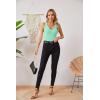 imageVICHYIE Tank Tops for Women Summer Sleeveless Shirts V Neck Ribbed Slim Fitted Tops Cami BlousesA Mint Green