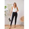 imageVICHYIE Tank Tops for Women Summer Sleeveless Shirts V Neck Ribbed Slim Fitted Tops Cami BlousesA White