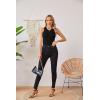 imageVICHYIE Women Tank Tops Summer Sleeveless Basic Cami Top Shirt Slim Knit Ribbed Racerback BlousesBlack