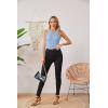 imageVICHYIE Women Tank Tops Summer Sleeveless Basic Cami Top Shirt Slim Knit Ribbed Racerback BlousesBlue02