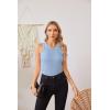 imageVICHYIE Women Tank Tops Summer Sleeveless Basic Cami Top Shirt Slim Knit Ribbed Racerback BlousesBlue02
