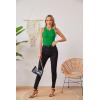 imageVICHYIE Women Tank Tops Summer Sleeveless Basic Cami Top Shirt Slim Knit Ribbed Racerback BlousesGreen02