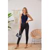 imageVICHYIE Women Tank Tops Summer Sleeveless Basic Cami Top Shirt Slim Knit Ribbed Racerback BlousesNavy