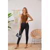 imageVICHYIE Women Tank Tops Summer Sleeveless Basic Cami Top Shirt Slim Knit Ribbed Racerback BlousesOrange Brown
