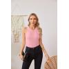 imageVICHYIE Women Tank Tops Summer Sleeveless Basic Cami Top Shirt Slim Knit Ribbed Racerback BlousesPink