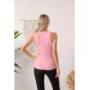imageVICHYIE Women Tank Tops Summer Sleeveless Basic Cami Top Shirt Slim Knit Ribbed Racerback BlousesPink