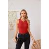 imageVICHYIE Women Tank Tops Summer Sleeveless Basic Cami Top Shirt Slim Knit Ribbed Racerback BlousesRed