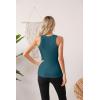imageVICHYIE Women Tank Tops Summer Sleeveless Basic Cami Top Shirt Slim Knit Ribbed Racerback BlousesTeal