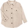 imageVICHYIE Womens Corduroy Shacket Blouses Button Down Shirts Pocket Long Sleeves Tops Jacket CoatsApricot