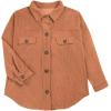 imageVICHYIE Womens Corduroy Shacket Blouses Button Down Shirts Pocket Long Sleeves Tops Jacket CoatsBrown