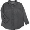 imageVICHYIE Womens Corduroy Shacket Blouses Button Down Shirts Pocket Long Sleeves Tops Jacket CoatsDark Grey