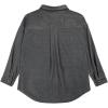 imageVICHYIE Womens Corduroy Shacket Blouses Button Down Shirts Pocket Long Sleeves Tops Jacket CoatsDark Grey