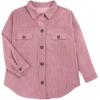 imageVICHYIE Womens Corduroy Shacket Blouses Button Down Shirts Pocket Long Sleeves Tops Jacket CoatsPink