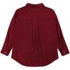 imageVICHYIE Womens Corduroy Shacket Blouses Button Down Shirts Pocket Long Sleeves Tops Jacket CoatsRed