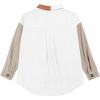 imageVICHYIE Womens Corduroy Shacket Blouses Button Down Shirts Pocket Long Sleeves Tops Jacket CoatsWhite Brown