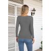 imageVICHYIE Womens Fashion Fall Clothes One Piece Cutout Tops Long Sleeve Ribbed Slim Fitted Shirts Tee TshirtsLongdark Grey