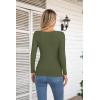 imageVICHYIE Womens Fashion Fall Clothes One Piece Cutout Tops Long Sleeve Ribbed Slim Fitted Shirts Tee TshirtsLonggreen