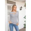 imageVICHYIE Womens Fashion Fall Clothes One Piece Cutout Tops Long Sleeve Ribbed Slim Fitted Shirts Tee TshirtsLonggrey