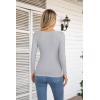 imageVICHYIE Womens Fashion Fall Clothes One Piece Cutout Tops Long Sleeve Ribbed Slim Fitted Shirts Tee TshirtsLonggrey