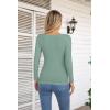 imageVICHYIE Womens Fashion Fall Clothes One Piece Cutout Tops Long Sleeve Ribbed Slim Fitted Shirts Tee TshirtsLongmoss Green