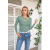 imageVICHYIE Womens Fashion Fall Clothes One Piece Cutout Tops Long Sleeve Ribbed Slim Fitted Shirts Tee TshirtsLongmoss Green