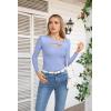 imageVICHYIE Womens Fashion Fall Clothes One Piece Cutout Tops Long Sleeve Ribbed Slim Fitted Shirts Tee TshirtsLongpurple Blue