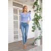 imageVICHYIE Womens Fashion Fall Clothes One Piece Cutout Tops Long Sleeve Ribbed Slim Fitted Shirts Tee TshirtsLongpurple Blue