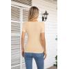 imageVICHYIE Womens Fashion Fall Clothes One Piece Cutout Tops Long Sleeve Ribbed Slim Fitted Shirts Tee TshirtsShortapricot