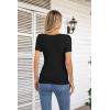 imageVICHYIE Womens Fashion Fall Clothes One Piece Cutout Tops Long Sleeve Ribbed Slim Fitted Shirts Tee TshirtsShortblack