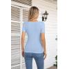 imageVICHYIE Womens Fashion Fall Clothes One Piece Cutout Tops Long Sleeve Ribbed Slim Fitted Shirts Tee TshirtsShortblue Grey