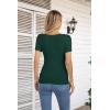 imageVICHYIE Womens Fashion Fall Clothes One Piece Cutout Tops Long Sleeve Ribbed Slim Fitted Shirts Tee TshirtsShortdark Green