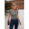 imageVICHYIE Womens Fashion Fall Clothes One Piece Cutout Tops Long Sleeve Ribbed Slim Fitted Shirts Tee TshirtsShortdark Grey