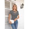 imageVICHYIE Womens Fashion Fall Clothes One Piece Cutout Tops Long Sleeve Ribbed Slim Fitted Shirts Tee TshirtsShortdark Grey