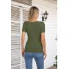 imageVICHYIE Womens Fashion Fall Clothes One Piece Cutout Tops Long Sleeve Ribbed Slim Fitted Shirts Tee TshirtsShortgreen