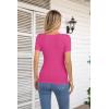 imageVICHYIE Womens Fashion Fall Clothes One Piece Cutout Tops Long Sleeve Ribbed Slim Fitted Shirts Tee TshirtsShorthot Pink