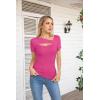 imageVICHYIE Womens Fashion Fall Clothes One Piece Cutout Tops Long Sleeve Ribbed Slim Fitted Shirts Tee TshirtsShorthot Pink