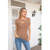 imageVICHYIE Womens Fashion Fall Clothes One Piece Cutout Tops Long Sleeve Ribbed Slim Fitted Shirts Tee TshirtsShortkhaki