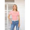 imageVICHYIE Womens Fashion Fall Clothes One Piece Cutout Tops Long Sleeve Ribbed Slim Fitted Shirts Tee TshirtsShortlight Pink