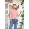 imageVICHYIE Womens Fashion Fall Clothes One Piece Cutout Tops Long Sleeve Ribbed Slim Fitted Shirts Tee TshirtsShortlight Pink