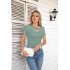 imageVICHYIE Womens Fashion Fall Clothes One Piece Cutout Tops Long Sleeve Ribbed Slim Fitted Shirts Tee TshirtsShortmoss Green